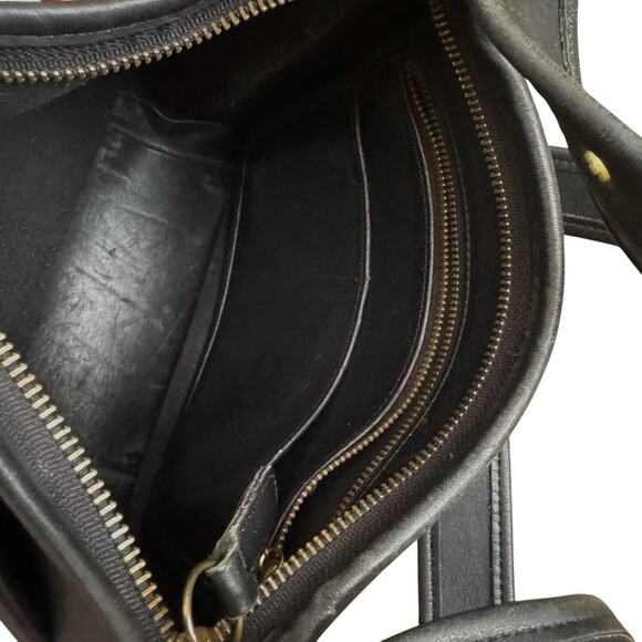 Vintage Coach legacy black soft leather shoulder bag with adjustable strap 9966 - Picture 8 of 8